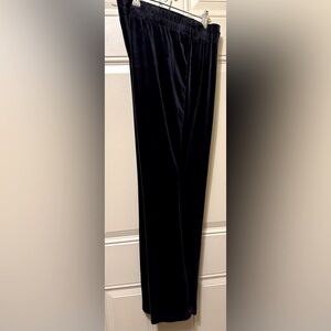 Avia Black Velour Pull-on Pants Size XL
